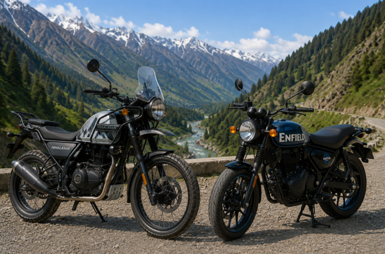 Royal Enfield Himalayan 450 vs. Hunter 350: Choosing the Right Bike Rental in Delhi for Manali & Beyond