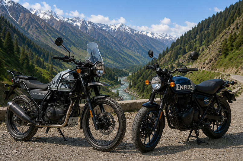 Royal Enfield Himalayan 450 vs. Hunter 350: Choosing the Right Bike Rental in Delhi for Manali & Beyond