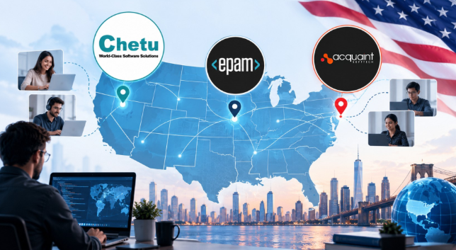 software outsourcing companies in the USA compared, including Acquaint Softtech